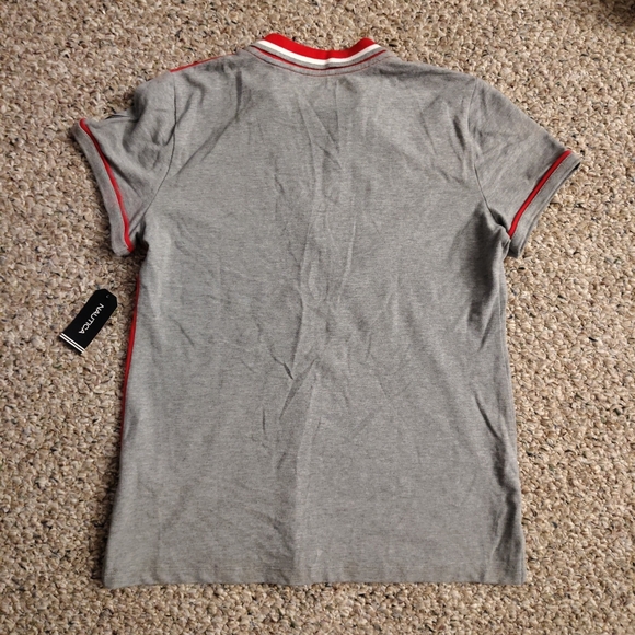 Nautica Red and Gray Polo Shirt - Picture 6 of 6